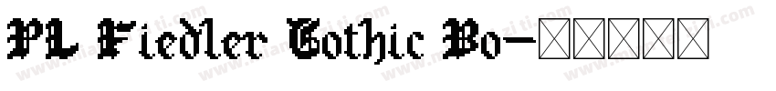 PL Fiedler Gothic Bo字体转换
